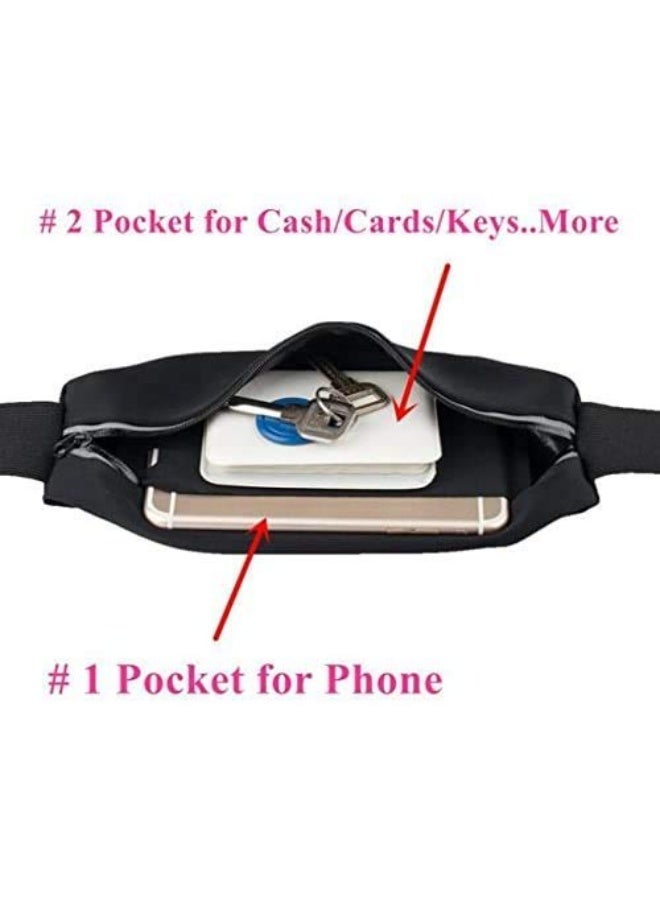 Sports Waist Belt for Mobile Pack Touch Screen  - Waterproof Hand Fitness Mobile Case for Running Jogging Sports & Gym Activities for - Image 2